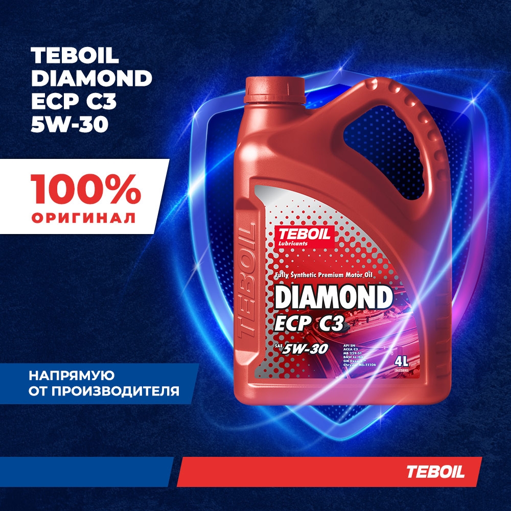 Моторное масло TEBOIL Diamond ECP C3 5W-30 синтетическое 4 л